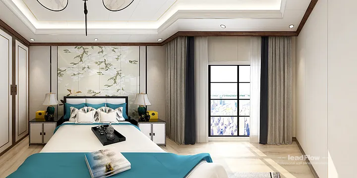 WPC Wall Panel Design for Hangzhou Apartment &mdash; guest bedroom Focus in Hangzhou, China - photo 4