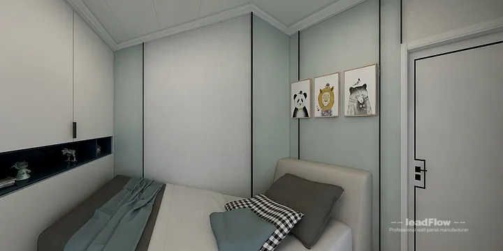 WPC Cladding Transformation: Hangzhou Apartment with Kids Room Walls in Hangzhou, China - photo 1