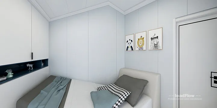 WPC Cladding Transformation: Hangzhou Apartment with Kids Room Walls in Hangzhou, China - photo 5