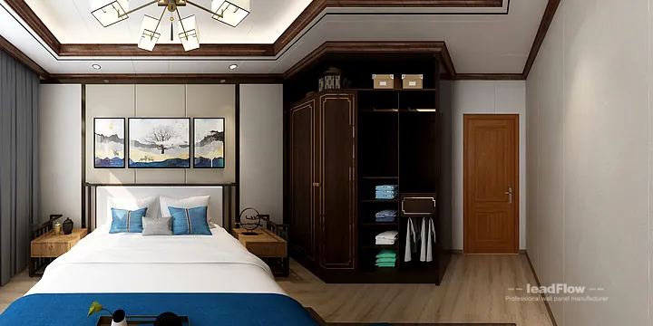 Hangzhou Apartment Wall Panel Design | WPC Wall Cladding Contemporary Interior in Hangzhou, China - photo 2