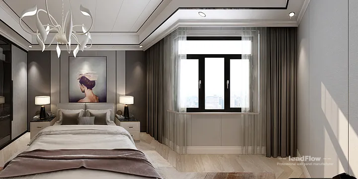 Hangzhou Apartment Wall Panel Design | WPC Wall Cladding Contemporary Interior in Hangzhou, China - photo 6