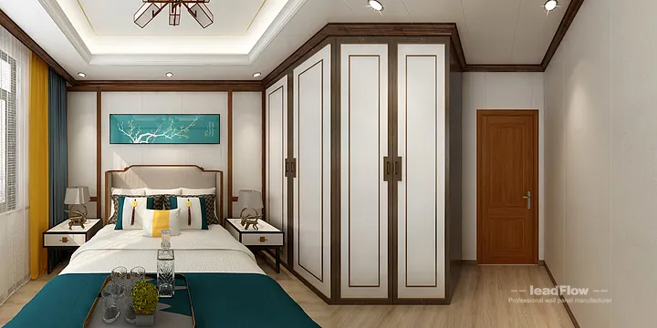 Hangzhou Apartment Wall Panel Design | WPC Wall Cladding Contemporary Interior in Hangzhou, China - photo 8