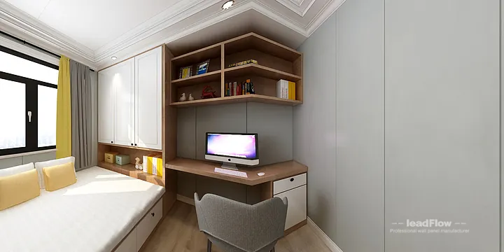 Hangzhou Apartment Wall Panel Design | WPC Wall Panel Contemporary Interior in Hangzhou, China - photo 1
