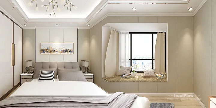 Hangzhou Apartment Wall Panel Design | WPC Wall Panel Contemporary Interior in Hangzhou, China - photo 10