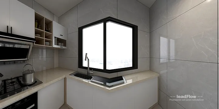 Hangzhou Apartment Wall Panel Design | WPC Wall Panel Contemporary Interior in Hangzhou, China - photo 5