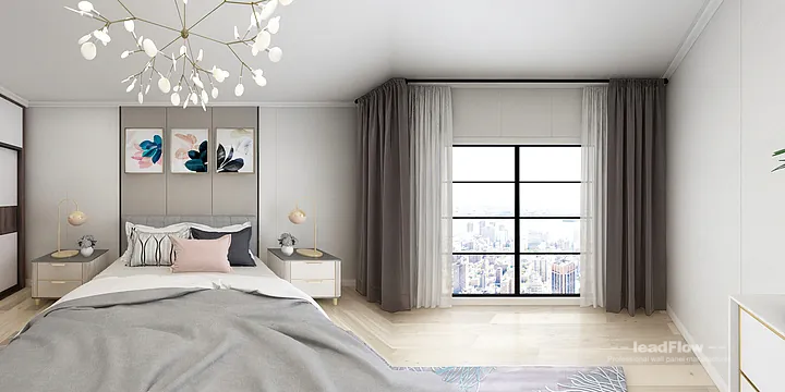 Hangzhou Apartment Featuring WPC Wall Cladding | Master Bedroom Walls in Hangzhou, China - photo 1