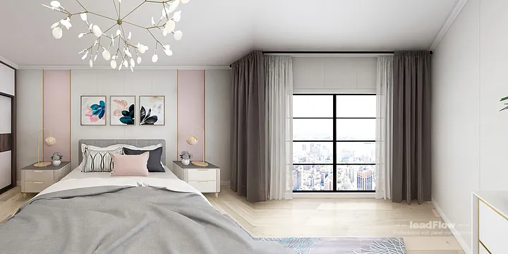 Hangzhou Apartment Featuring WPC Wall Cladding | Master Bedroom Walls in Hangzhou, China - photo 12