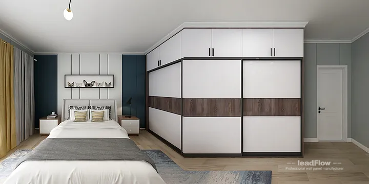 Hangzhou Apartment Featuring WPC Wall Cladding | Master Bedroom Walls in Hangzhou, China - photo 2