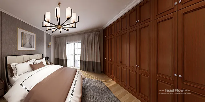 Hangzhou Apartment Featuring WPC Wall Cladding | Master Bedroom Walls in Hangzhou, China - photo 5