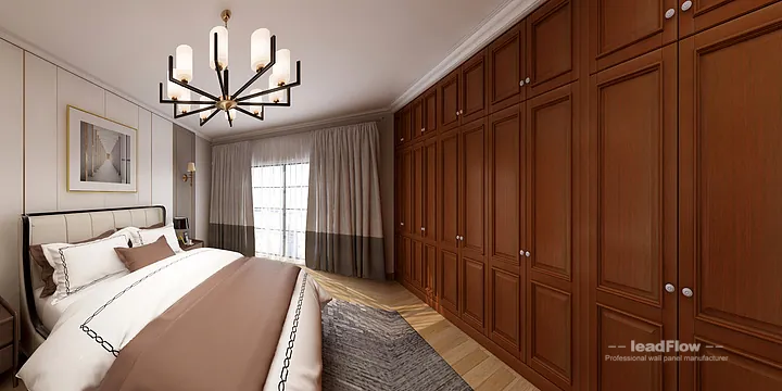 Hangzhou Apartment Featuring WPC Wall Cladding | Master Bedroom Walls in Hangzhou, China - photo 7