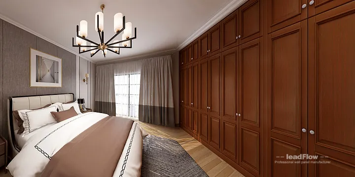 Hangzhou Apartment Featuring WPC Wall Cladding | Master Bedroom Walls in Hangzhou, China - photo 8