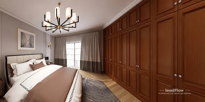 Hangzhou Apartment Featuring WPC Wall Cladding | Master Bedroom Walls in Hangzhou, China - photo 9