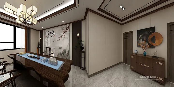 WPC Wall Cladding Transformation: Hangzhou Office with Elegant Walls in Hangzhou, China - photo 2