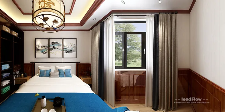 Hangzhou Apartment Renovation with WPC Interior Panel | Secondary Bedroom Idea in Hangzhou, China - photo 2