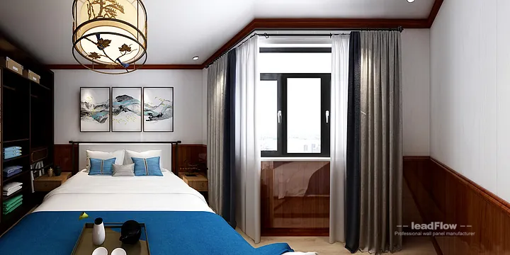 Hangzhou Apartment Renovation with WPC Interior Panel | Secondary Bedroom Idea in Hangzhou, China - photo 3