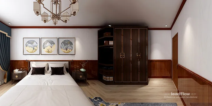 Hangzhou Apartment Renovation with WPC Interior Panel | Secondary Bedroom Idea in Hangzhou, China - photo 4