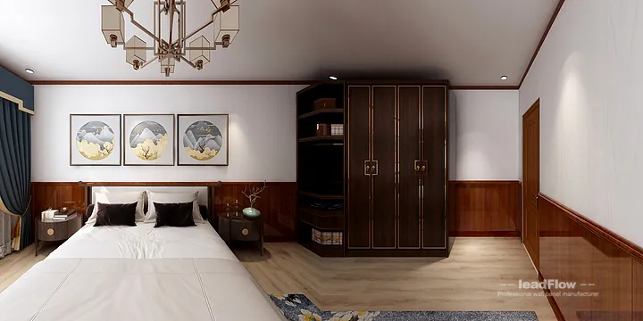 Hangzhou Apartment Renovation with WPC Interior Panel | Secondary Bedroom Idea in Hangzhou, China - photo 6