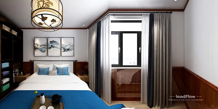 Hangzhou Apartment Renovation with WPC Interior Panel | Secondary Bedroom Idea in Hangzhou, China - photo 9