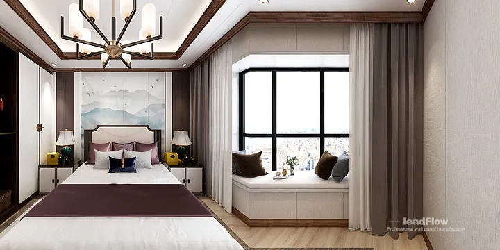 Nanchang Apartment with WPC Interior Panel &mdash; New Chinese Oriental in Donghu District, Nanchang, China - photo 1