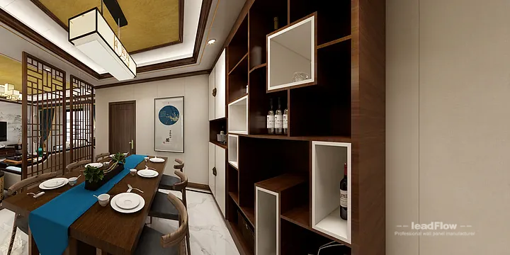 Nanchang Apartment with WPC Interior Panel &mdash; New Chinese Oriental in Donghu District, Nanchang, China - photo 5