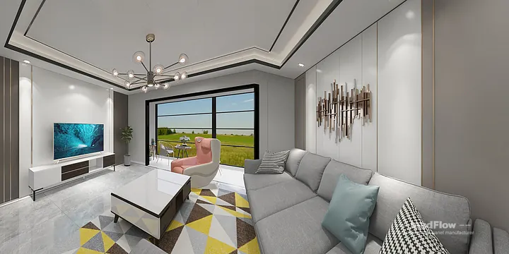Hangzhou Apartment Featuring WPC Interior Panel | Modern Walls in Hangzhou, China - photo 11