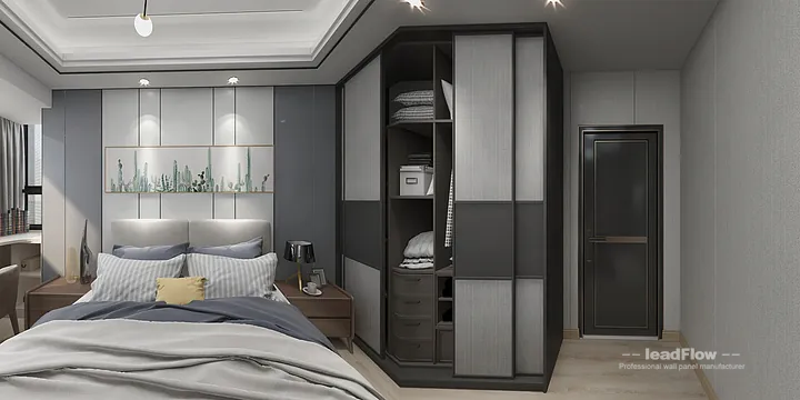 Hangzhou Apartment Featuring WPC Interior Panel | Modern Walls in Hangzhou, China - photo 2
