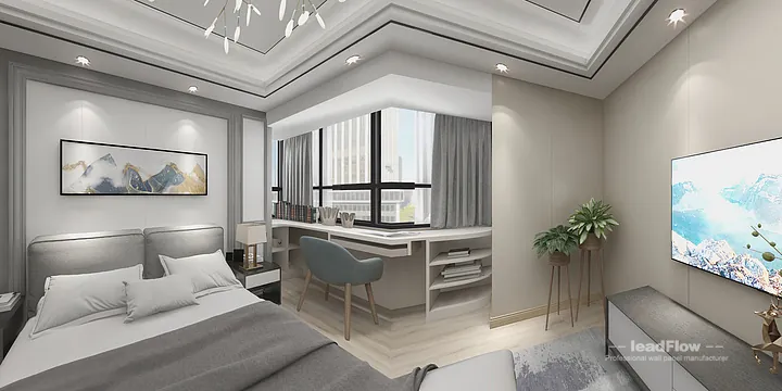 Hangzhou Apartment Featuring WPC Interior Panel | Modern Walls in Hangzhou, China - photo 3