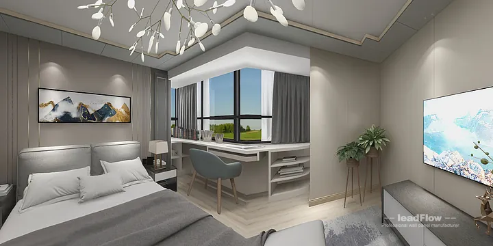 Hangzhou Apartment Featuring WPC Interior Panel | Modern Walls in Hangzhou, China - photo 6