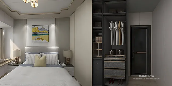 Hangzhou Apartment Featuring WPC Interior Panel | Modern Walls in Hangzhou, China - photo 8