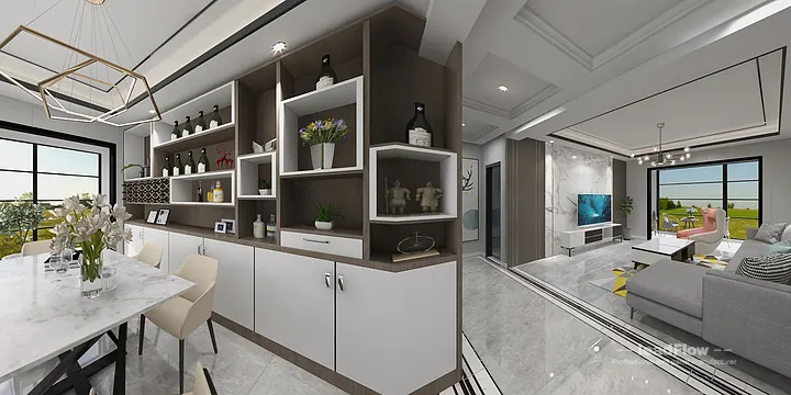 Hangzhou Apartment Featuring WPC Interior Panel | Modern Walls in Hangzhou, China - photo 9