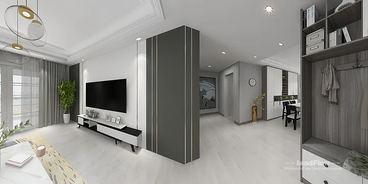 Hangzhou Apartment Wall Panel Design | WPC Wall Panel Premium Interior in Hangzhou, China