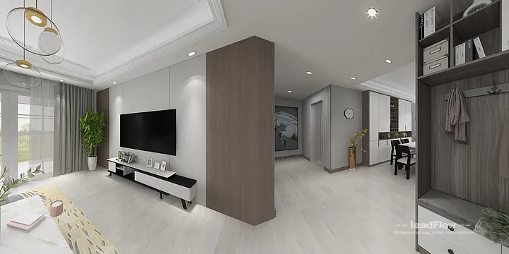 Hangzhou Apartment Wall Panel Design | WPC Wall Panel Premium Interior in Hangzhou, China - photo 17