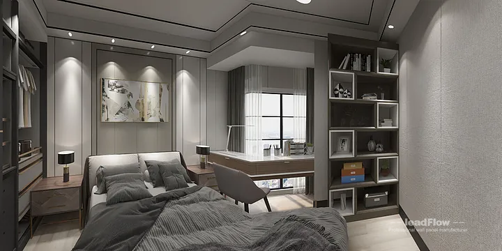 Hangzhou Apartment Wall Panel Design | WPC Wall Panel Premium Interior in Hangzhou, China - photo 3