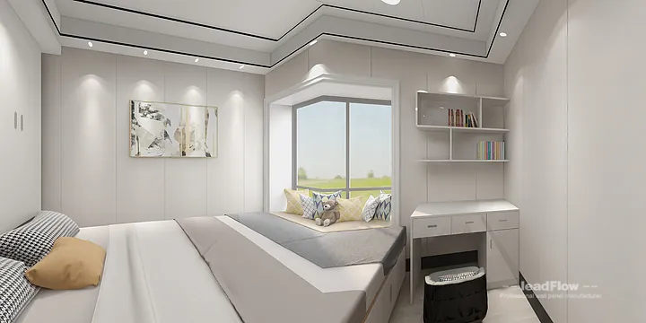 Hangzhou Apartment Wall Panel Design | WPC Wall Panel Premium Interior in Hangzhou, China - photo 9