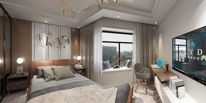 Contemporary WPC Interior Panel Project: Hangzhou Apartment Interior in Hangzhou, China - photo 1