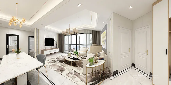 Contemporary WPC Interior Panel Project: Hangzhou Apartment Interior in Hangzhou, China - photo 10
