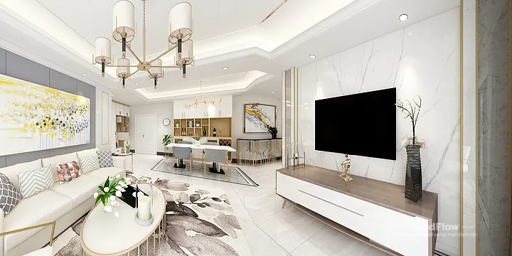 Contemporary WPC Interior Panel Project: Hangzhou Apartment Interior in Hangzhou, China - photo 12