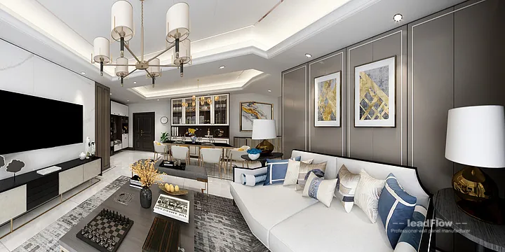 Contemporary WPC Interior Panel Project: Hangzhou Apartment Interior in Hangzhou, China - photo 3