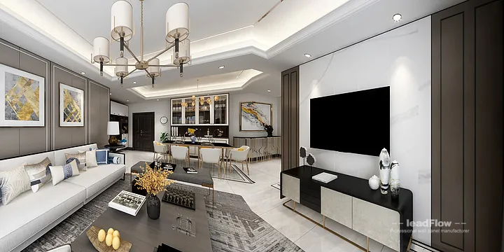 Contemporary WPC Interior Panel Project: Hangzhou Apartment Interior in Hangzhou, China - photo 8
