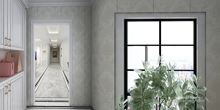 Hangzhou Apartment Wall Panel Design | WPC Wall Cladding Contemporary Interior in Hangzhou, China - photo 1