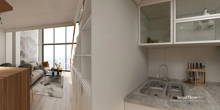 Hangzhou Apartment Wall Panel Design | WPC Cladding Premium Interior in Hangzhou, China - photo 1