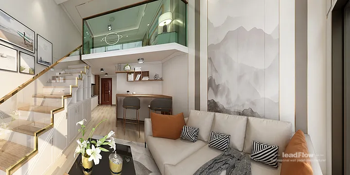 Hangzhou Apartment Wall Panel Design | WPC Cladding Premium Interior in Hangzhou, China - photo 2