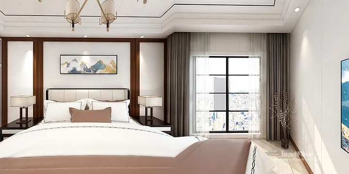 Premium WPC Wall Cladding for Hangzhou Apartment &mdash; New Chinese Oriental Finish in Hangzhou, China - photo 4