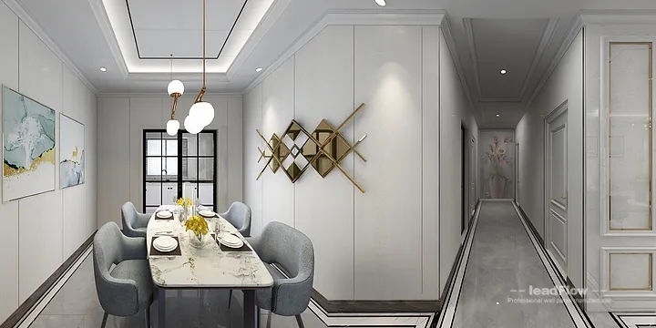 Hangzhou Apartment Wall Panel Design | WPC Cladding Elegant Interior in Hangzhou, China - photo 12