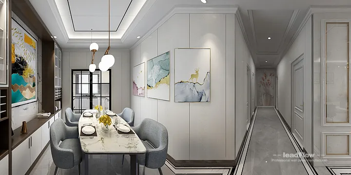 Hangzhou Apartment Wall Panel Design | WPC Cladding Elegant Interior in Hangzhou, China - photo 4