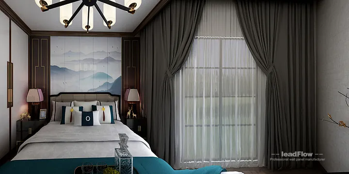 Hangzhou Apartment Interior with WPC Cladding &mdash; Wood Grain Accent in Hangzhou, China - photo 1