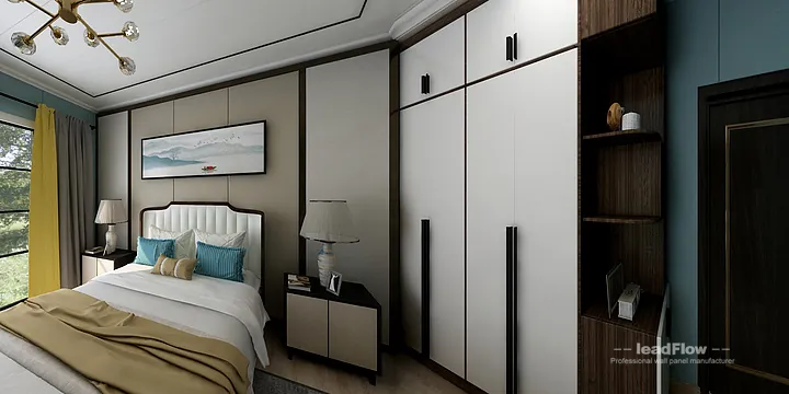 Hangzhou Apartment Interior with WPC Cladding &mdash; Wood Grain Accent in Hangzhou, China - photo 2