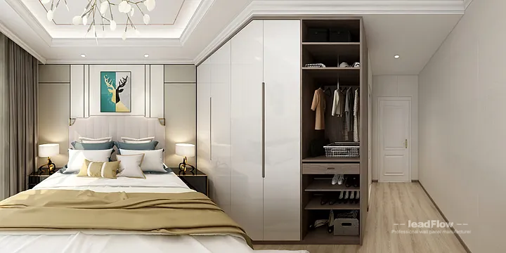 Hangzhou Apartment Wall Panel Design | WPC Wall Cladding Modern Interior in Hangzhou, China - photo 10