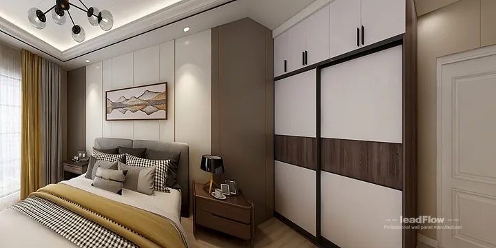 Hangzhou Apartment Wall Panel Design | WPC Wall Cladding Modern Interior in Hangzhou, China - photo 15