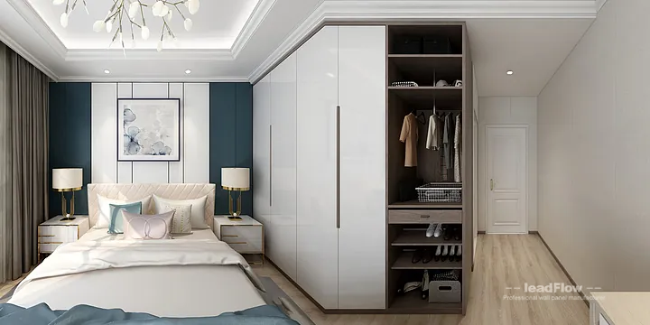 Hangzhou Apartment Wall Panel Design | WPC Wall Cladding Modern Interior in Hangzhou, China - photo 2